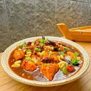 Cottage Cheese/silken Tofu In Kung Pao Sauce