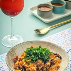 Five Spiced Chicken & Crackling Spinach