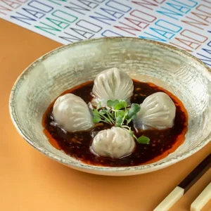 Steamed Chilli Oil Prawn Dumplings